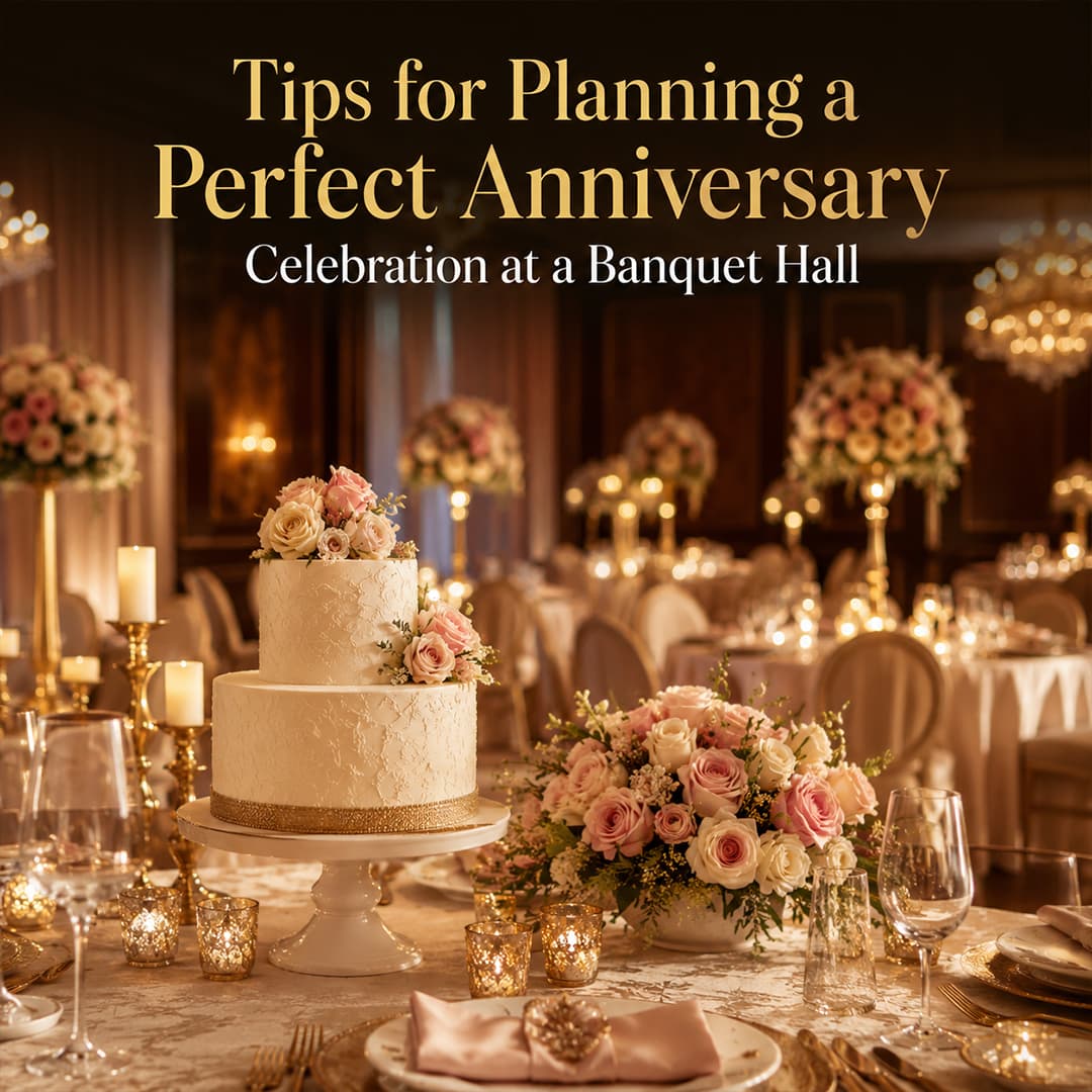 Tips for Planning a Perfect Anniversary Celebration at a Banquet Hall